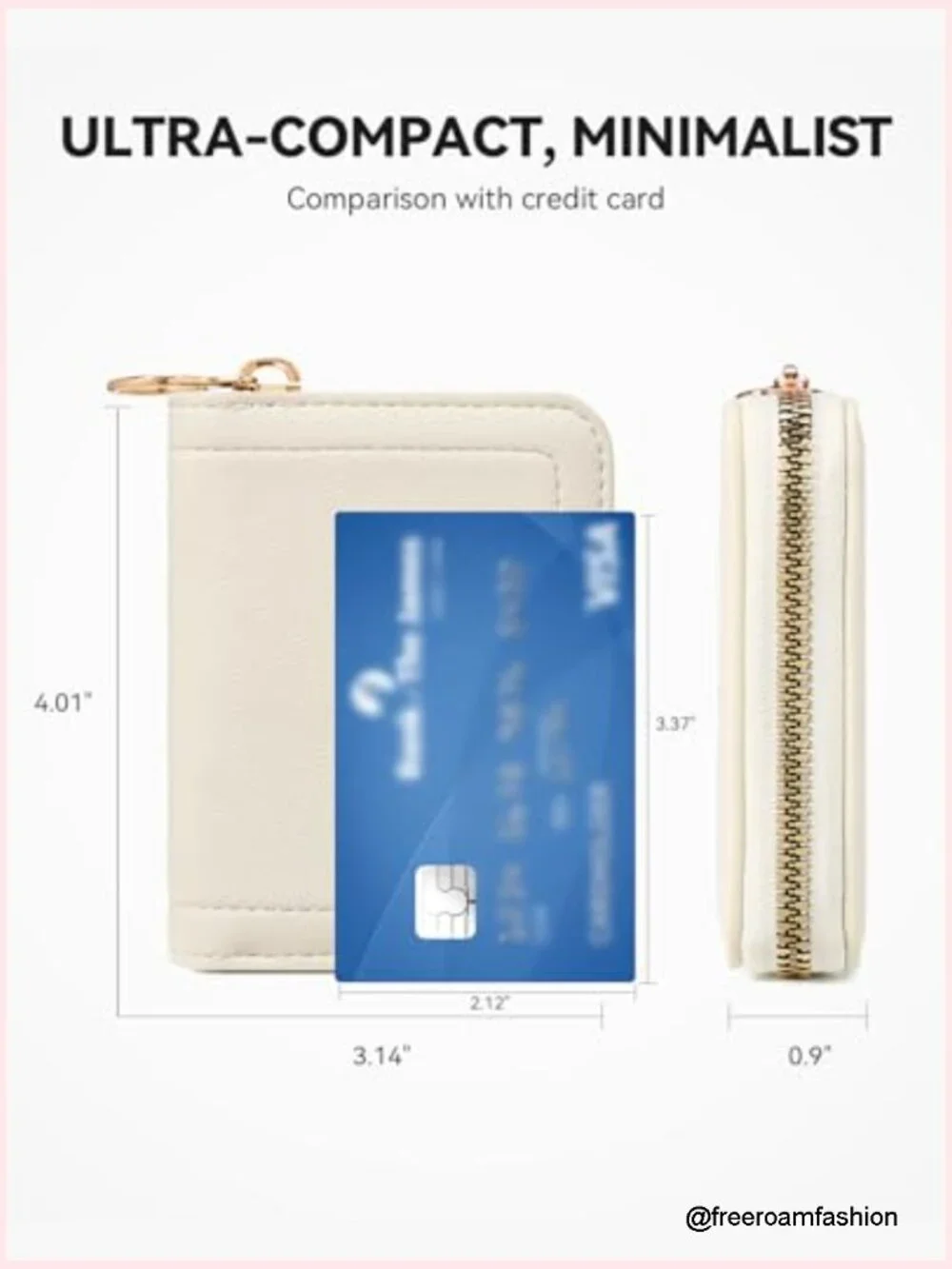 Accordion Zipper Card Holder Wallet RFID Blocking